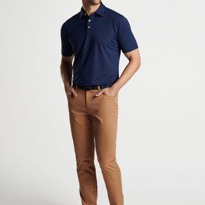 Peter Millar Eb66 Performance 5 Pocket Pant British Tan Color Size 34 x 32.